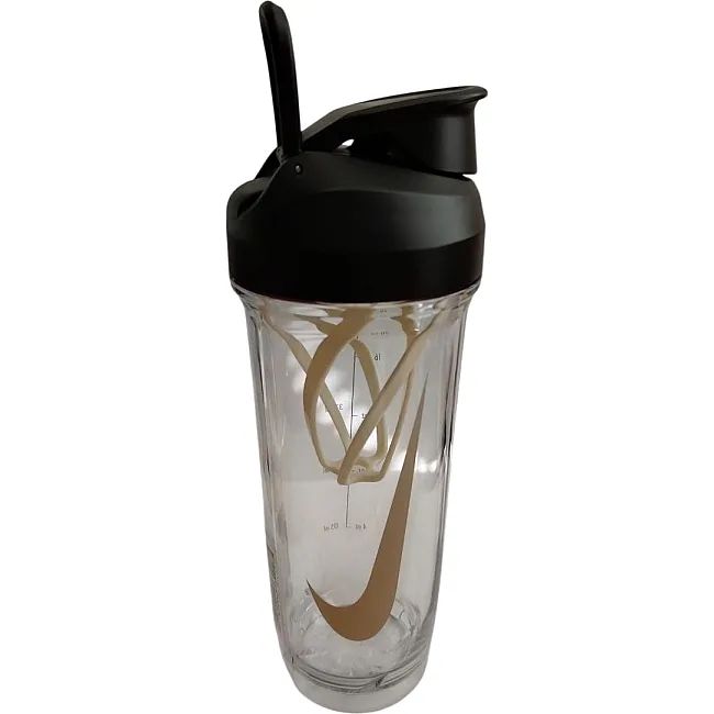 Пляшка NIKE TR RECHARGE SHAKER BOTTLE 2.0 24 OZ прозорий, чорний 709 мл