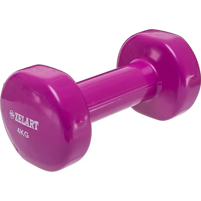 Гантели для фитнеса виниловые ZELART Beauty TA-5225-4 (Черный)