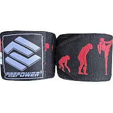 Бинты боксерские эластичные Firepower FPHW7 Fighter Black 4м