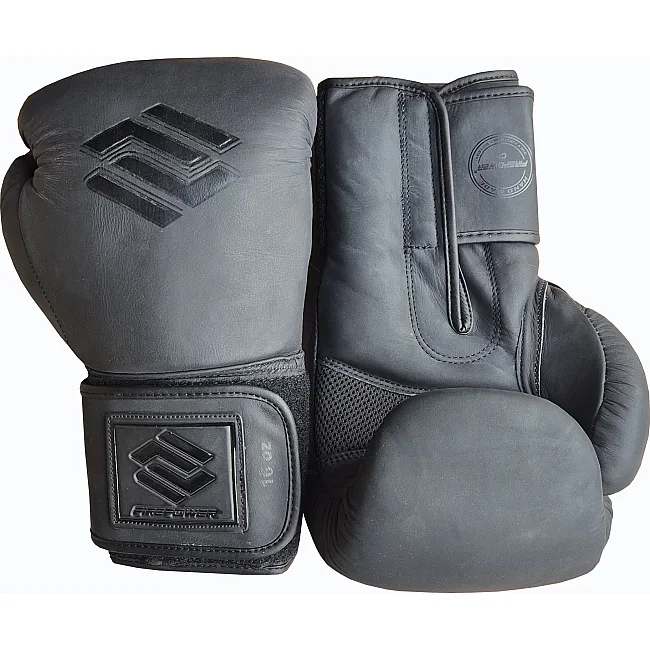 Боксерские перчатки FirePower FPBG2M Черные матовые