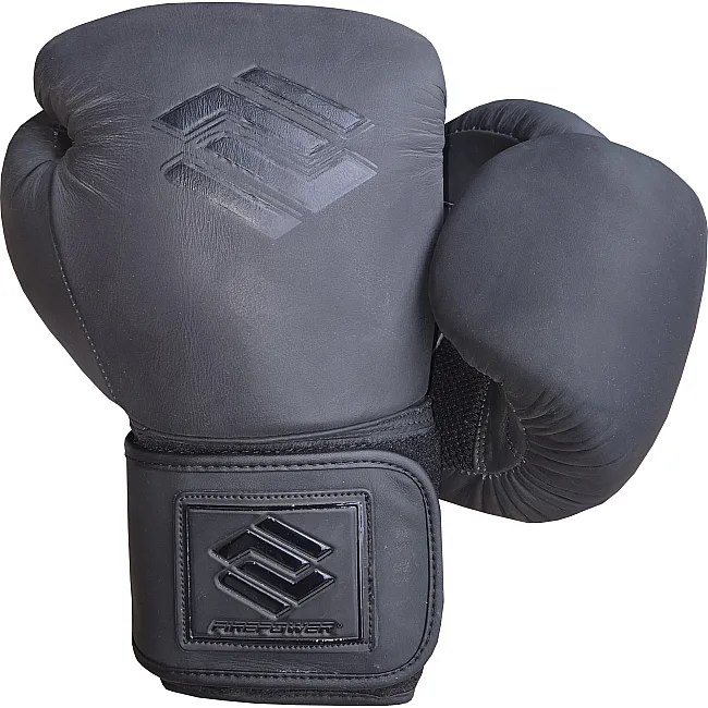 Боксерские перчатки FirePower FPBG2M Черные матовые