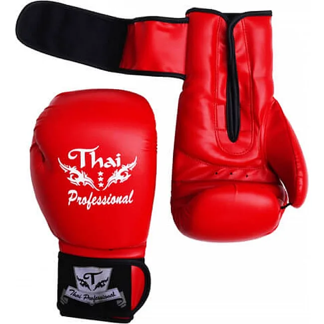 Боксерские перчатки Thai Professional BG3 Красные