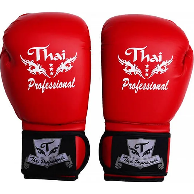 Боксерские перчатки Thai Professional BG3 Красные