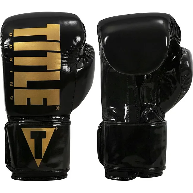 Боксерские перчатки TITLE Boxing Inferno Intensity Elastic Training Черные