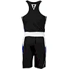 Форма для бокса подростковая TITLE Aerovent Elite Amateur Boxing Set 8 Черная с синим