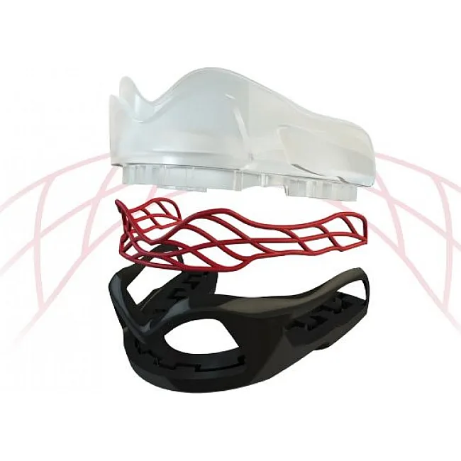 Капа SAFEJAWZ Nitro Series Черная с красным
