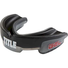 Капа TITLE Gel Triple-Shox Черная с серым (Для взрослых)