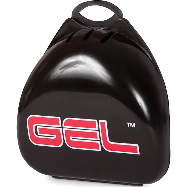 Капа TITLE Gel Triple-Shox Черная с серым (Для взрослых)