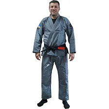 Кимоно для Бразильского Джиу-Джитсу FirePower Ultralight Travel RipStop Серое