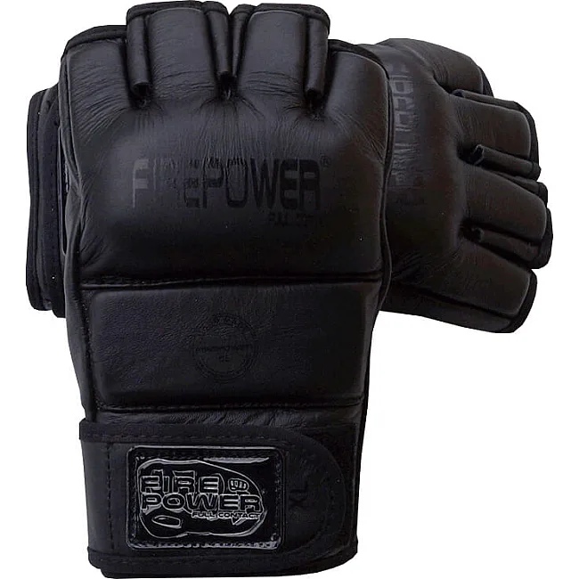 Перчатки MMA FirePower FPMG1 Черные матовые