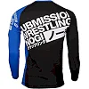 Рашгард с длинным рукавом Scramble BJJ Ranked Черный с синим
