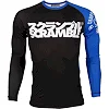 Рашгард с длинным рукавом Scramble BJJ Ranked Черный с синим